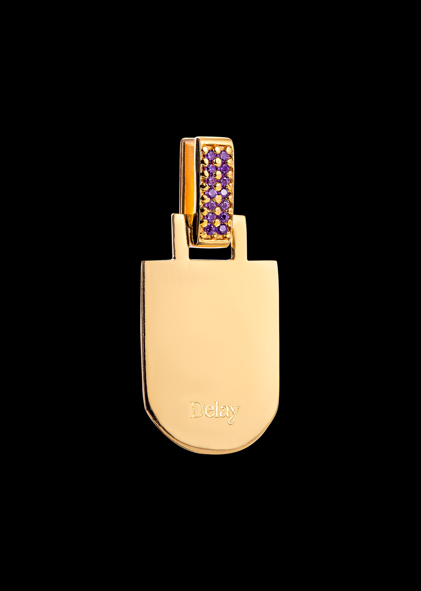 REFLEXO purple earring Gold